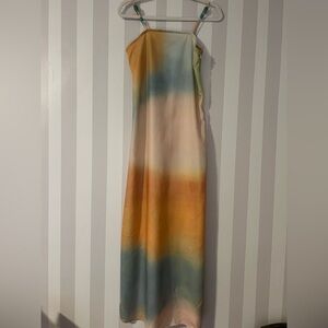 TIE DYE PRINTED MAXI DRESS